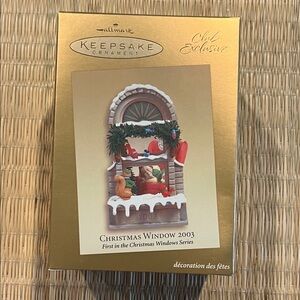 Hallmark Keepsake Christmas Window Ornament - Club Exclusive - #1 in series